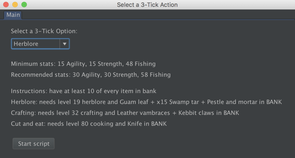 3Tick Barbarian Fishing Fishing & Cooking OSBot